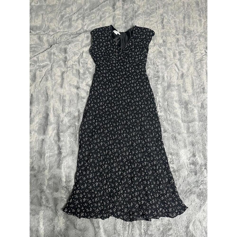 Rena Rowan Black Floral Maxi Dress – Size 8 - Picture 2 of 3